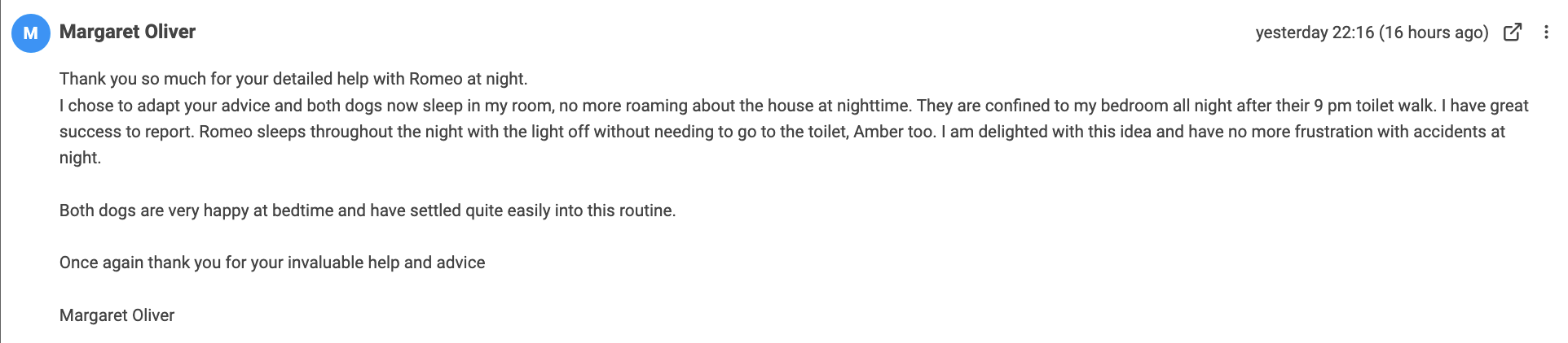 Margaret Oliver Potty Accidents No More Review